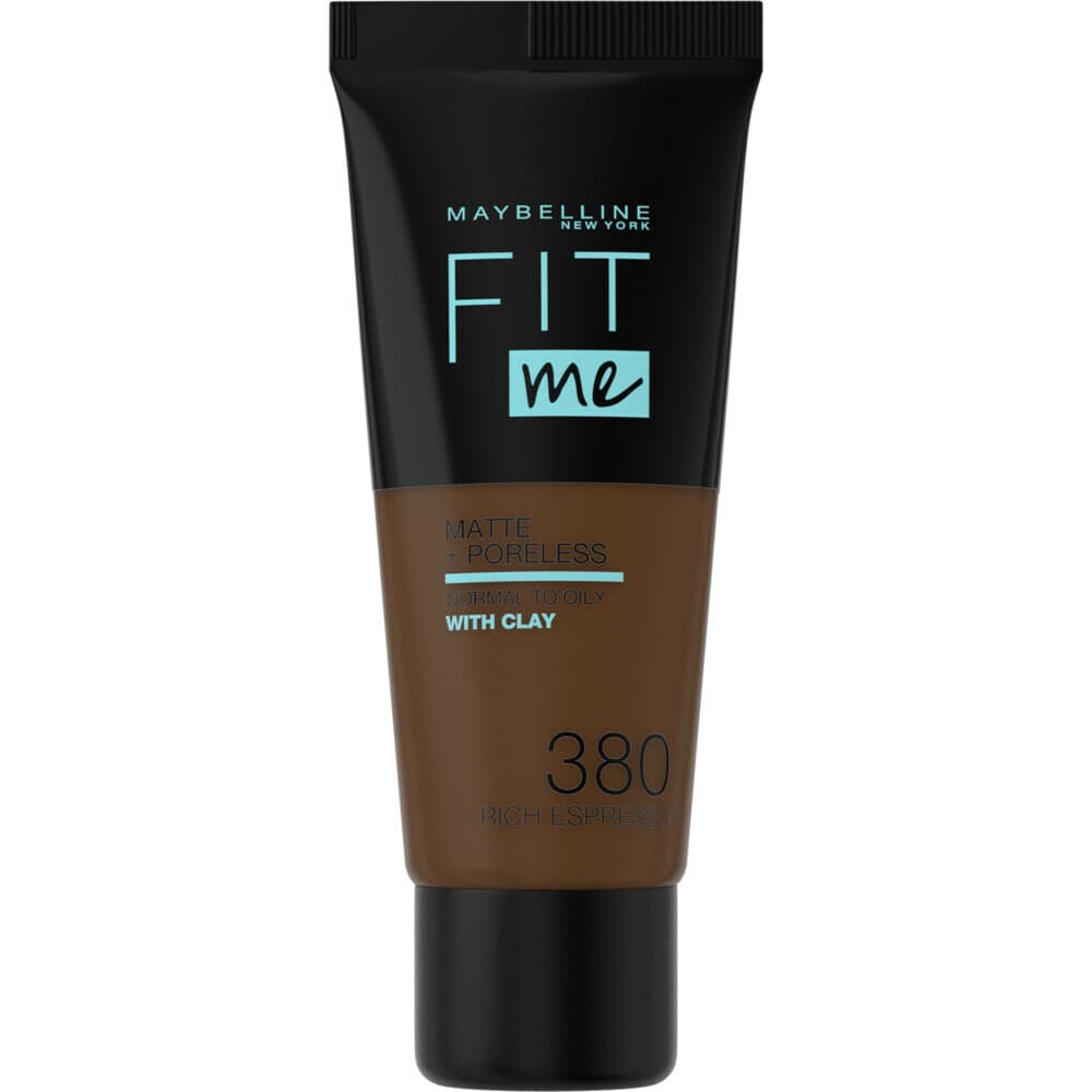1+1 gratis: Maybelline Fit Me Matte + Poreless Foundation 380 Rich Espresso