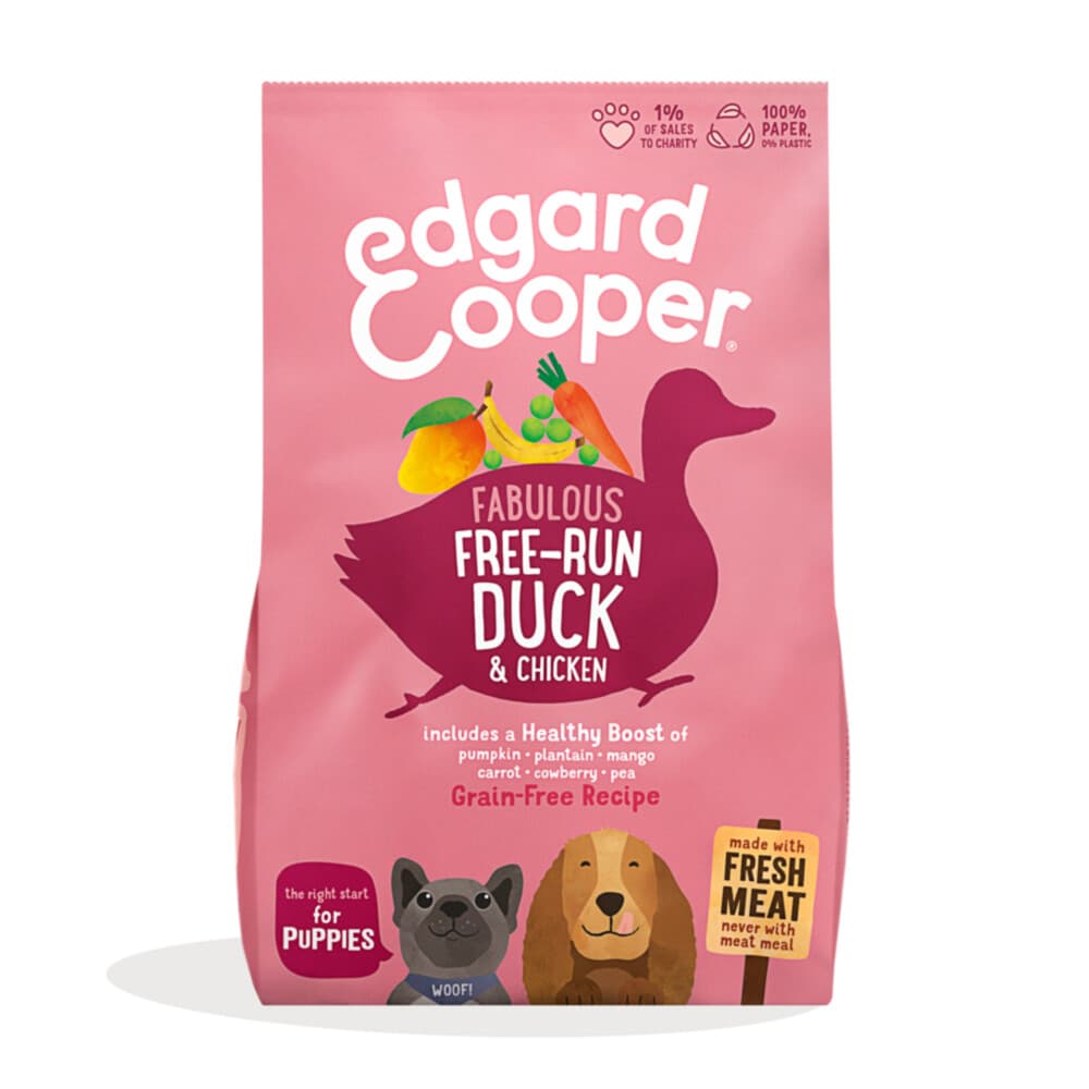 Edgard&Cooper Hondenvoer Puppy Scharrelkip - Scharreleend 700 gr