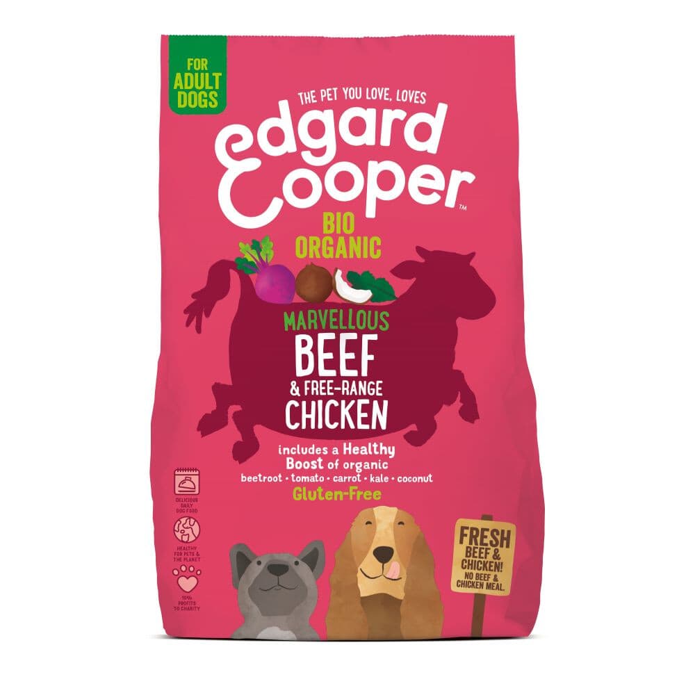 Edgard&Cooper Hondenvoer Droog Bio Rund - Bio Kip 2,5 kg