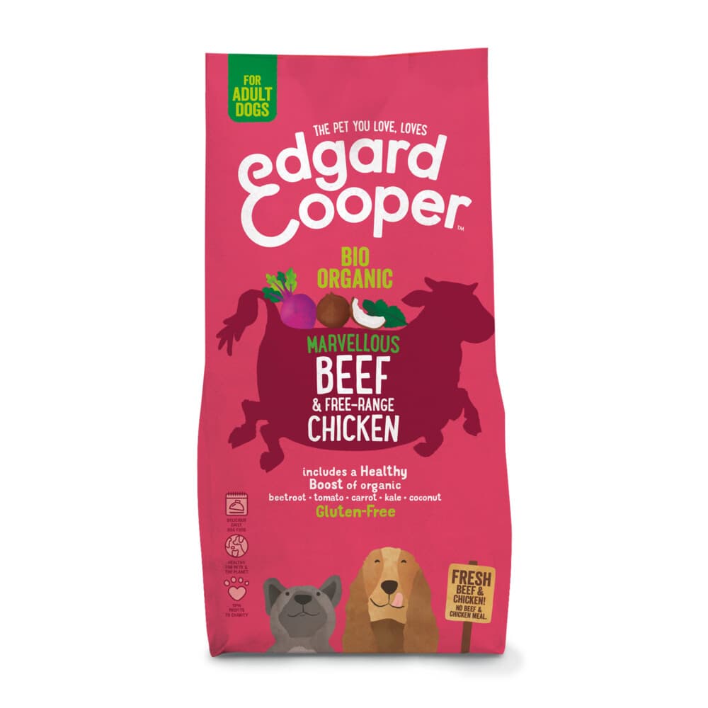 Edgard&Cooper Hondenvoer Bio Rund - Bio Kip 7 kg
