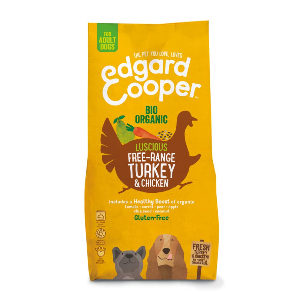 Edgard&Cooper Hondenvoer Bio Kalkoen - Bio Kip 7 kg