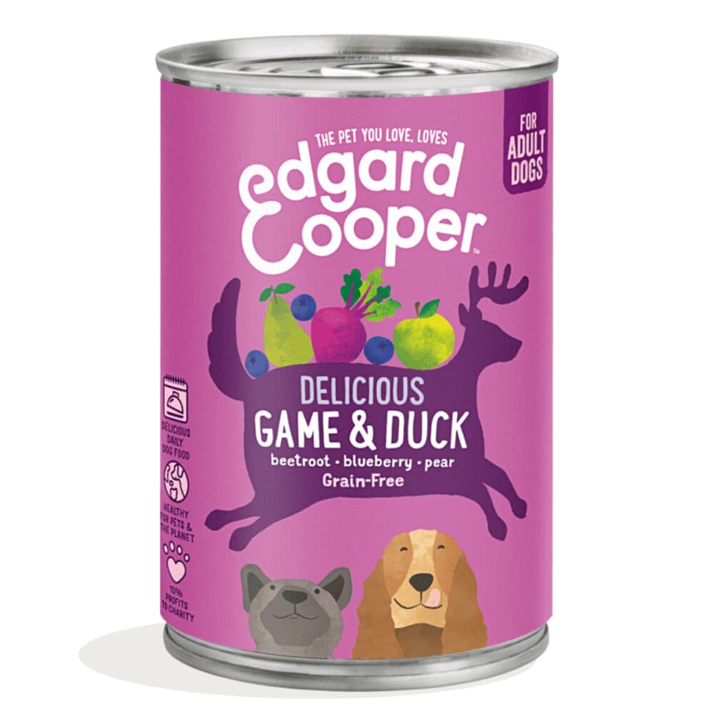 Edgard&Cooper Blik Vers Vlees Hondenvoer Wild - Eend 400 gr
