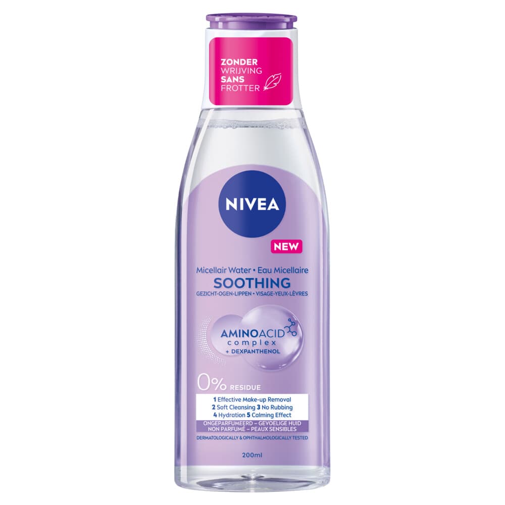 1+1 gratis: NIVEA 0% Residu Micellair Water Gevoelige Huid 200 ml