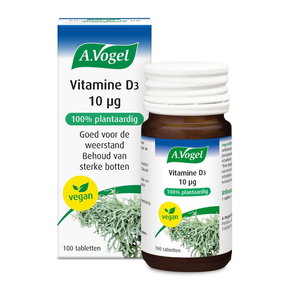 Gratis Verzending: A.Vogel Vitamine D3 10 ug 100 tabletten