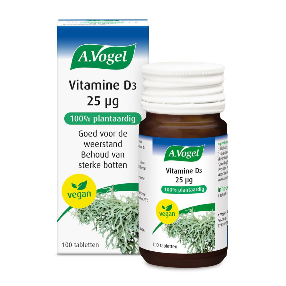 Gratis Verzending: A.Vogel Vitamine D3 25 ug 100 tabletten