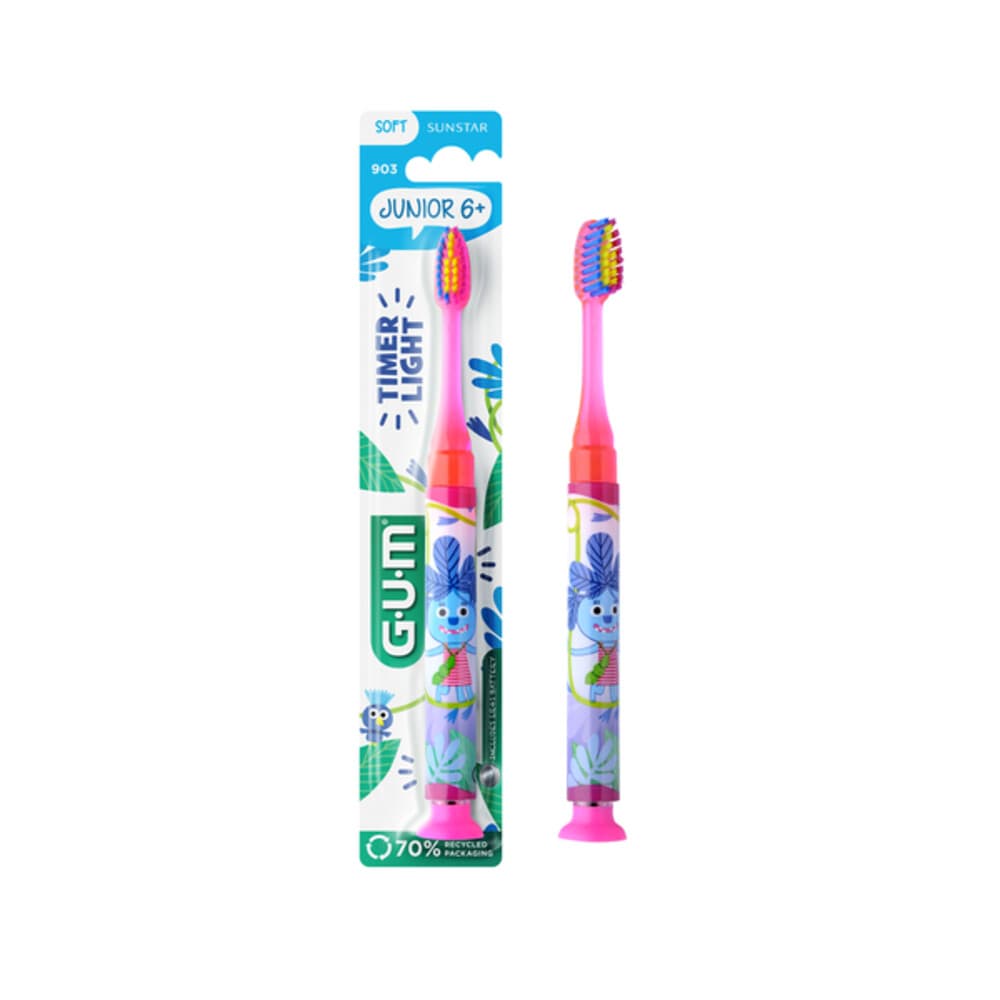 6x GUM Tandenborstel Light Up Kids 7-9 jaar