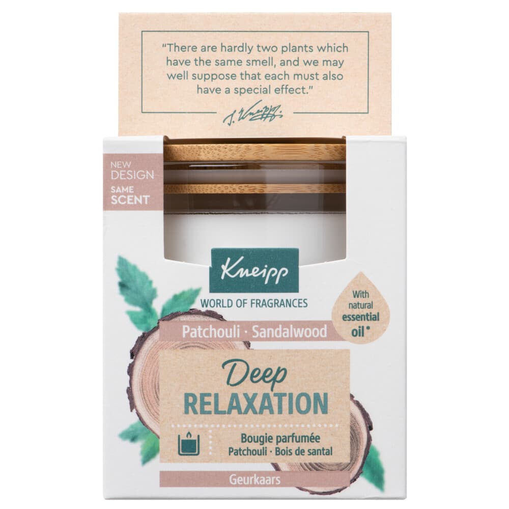 3x Kneipp Geurkaars Deep Relaxation - Sandalwood en Patchouli
