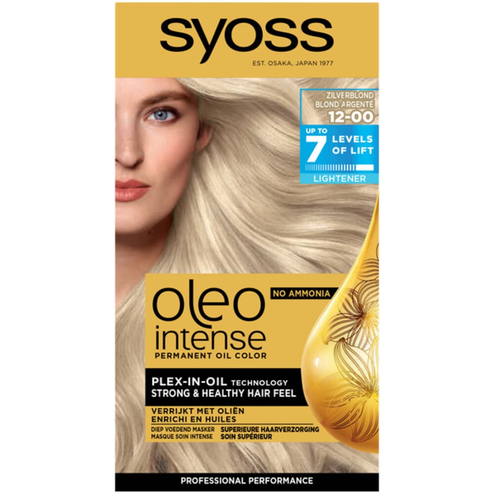 Syoss Oleo Intense 12-00 Zilverblond Haarverf