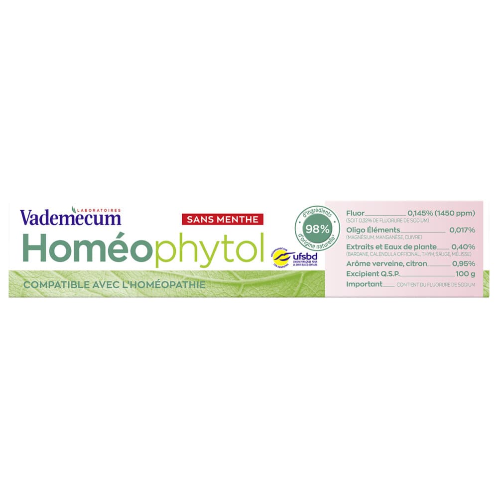 12x Vademecum Tandpasta Homeophytol 75 ml