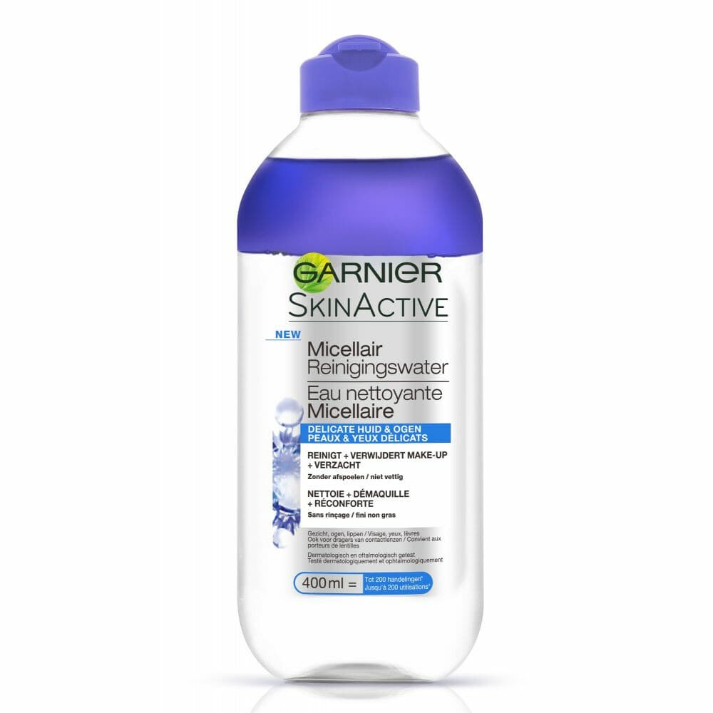 1+1 gratis: Garnier SkinActive Micellair Reinigingswater voor Delicate Huid en Ogen 400 ml