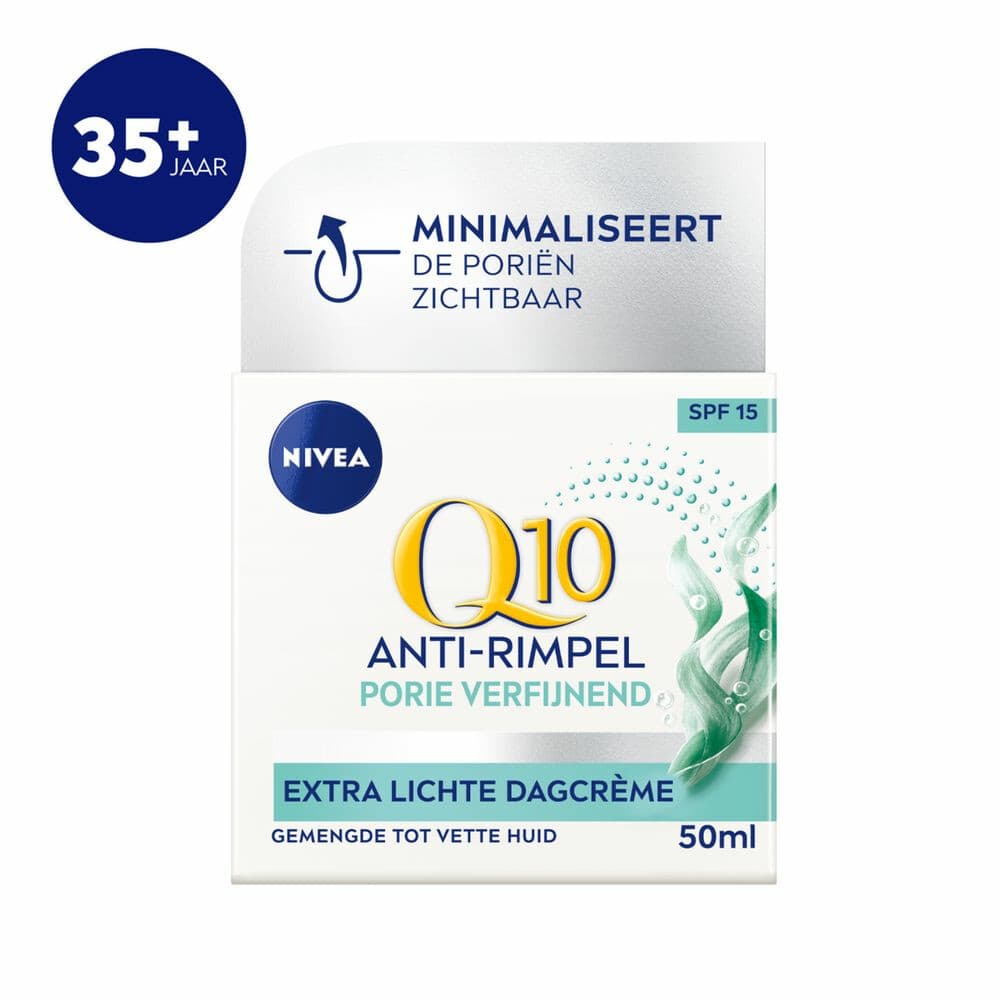 1+1 gratis: NIVEA Q10 Dagcrème Anti-Rimpel Extra Licht SPF 15 50 ml