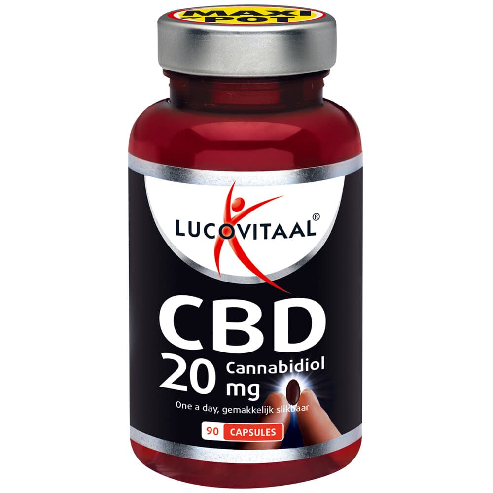 Gratis Verzending: 2x Lucovitaal CBD Cannabidiol 20 mg 90 capsules