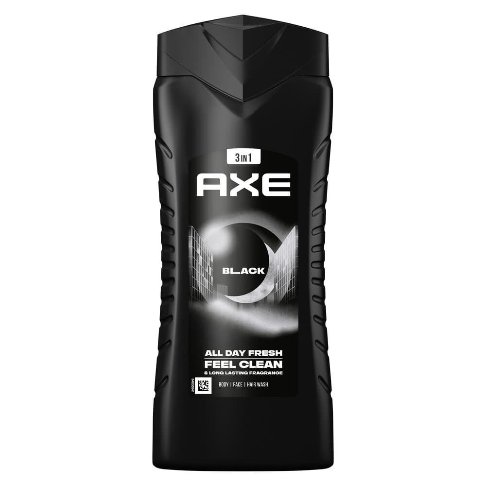 2+1 gratis: Axe 3-in-1 Douchegel XL Black 400 ml
