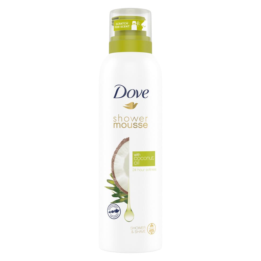 2+1 gratis: Dove Shower Foam Coconut Oil 200 ml