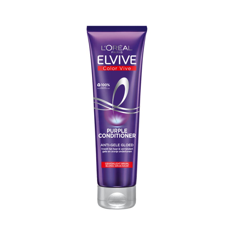 3x L'Oréal Elvive Color Vive Purple Conditioner 150 ml