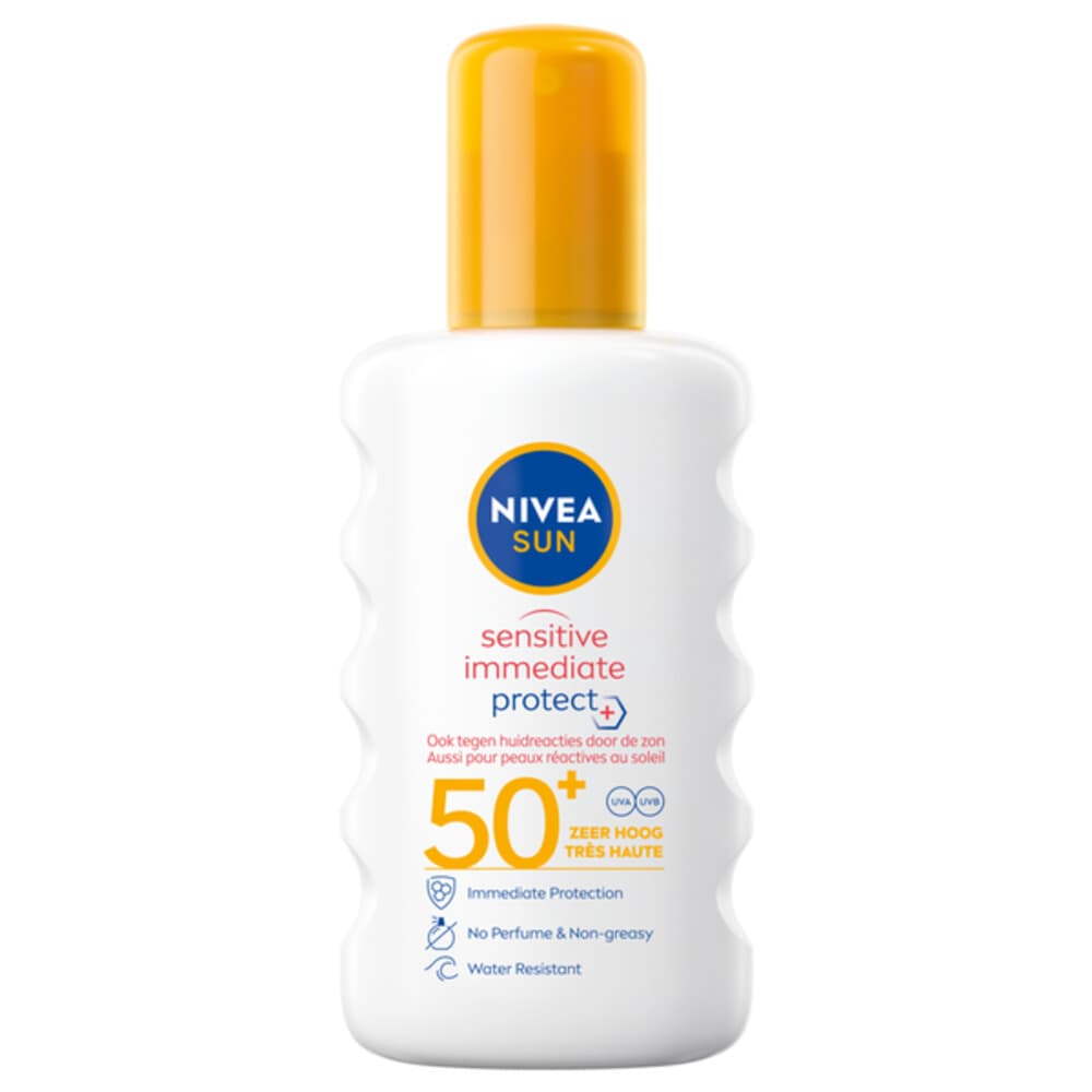 3x NIVEA Sun Sensitive Anti-Allergie Zonnemelk Spray SPF 50 200 ml