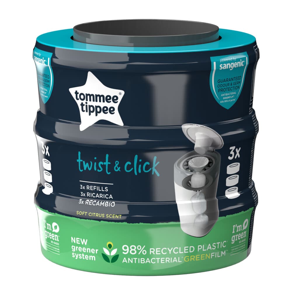 Tommee Tippee Twist&Click Navulcassettes 3 stuks