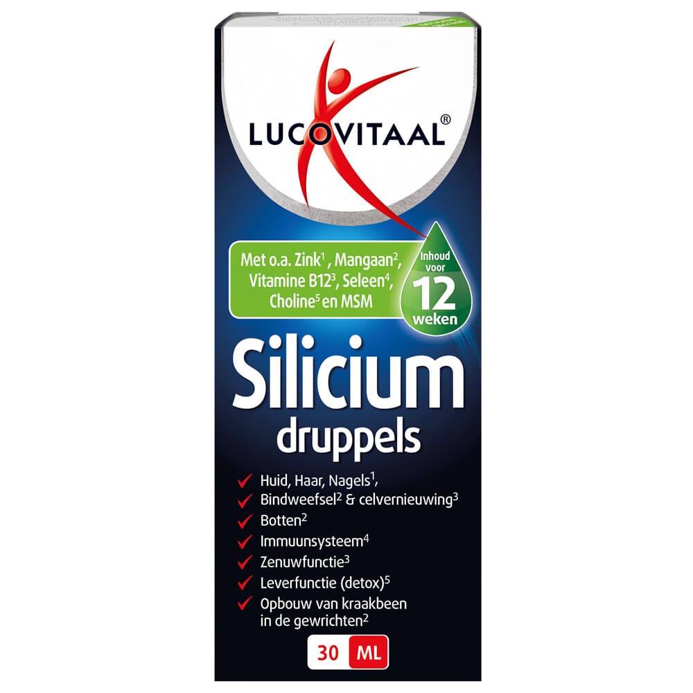 Gratis Verzending: 3x Lucovitaal Silicium Druppels 30 ml