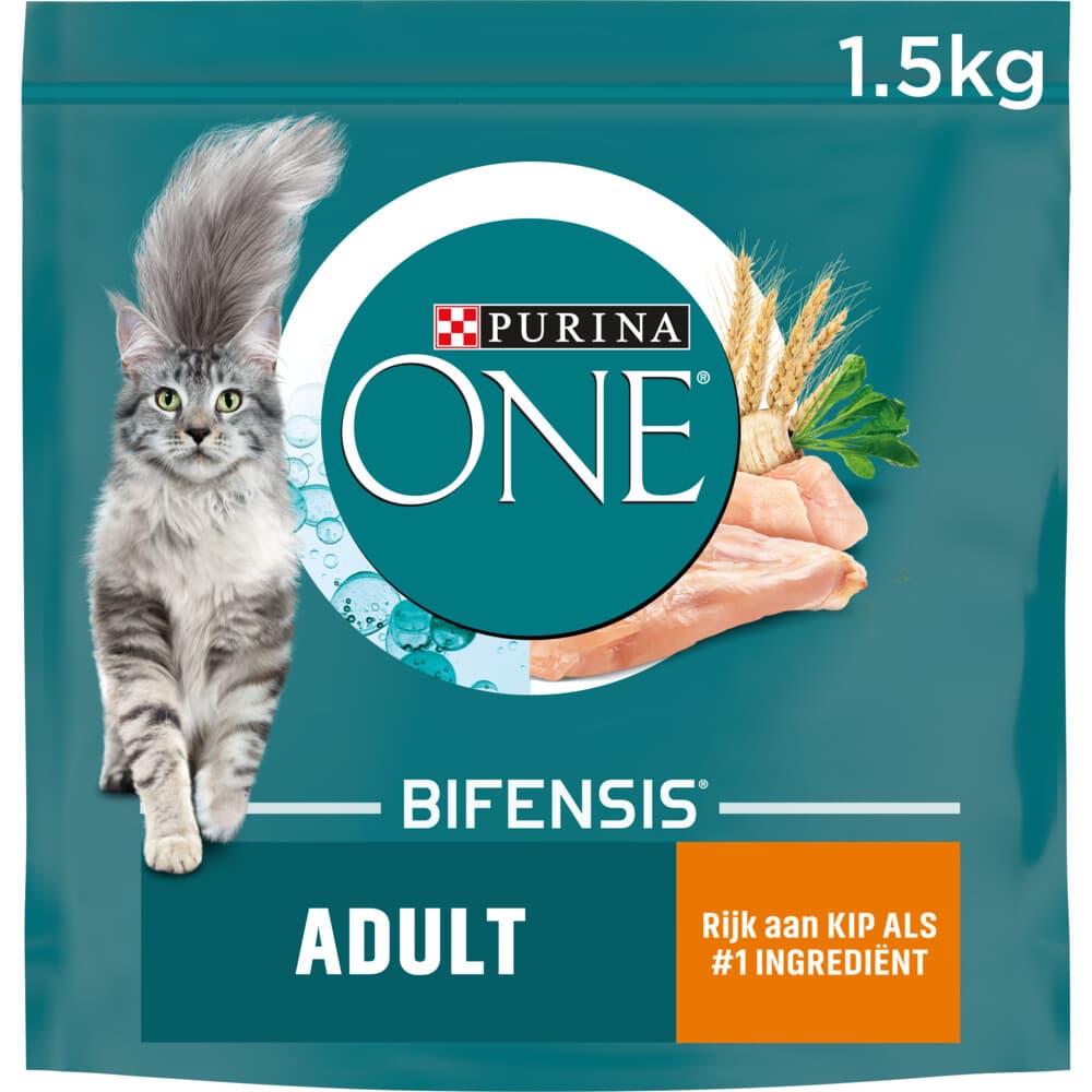 Purina ONE Kattenvoer Droog Adult Kip - Volkoren Granen 1,5 kg