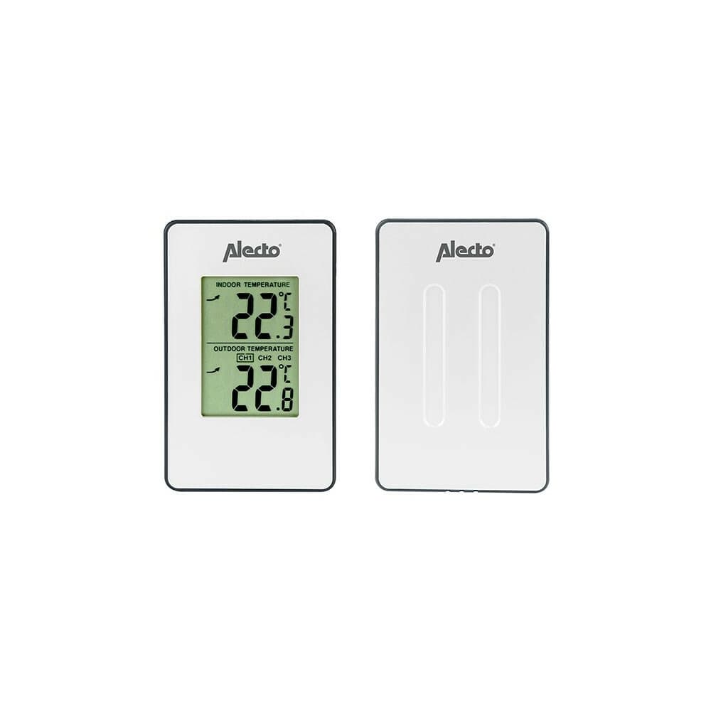 Alecto WS-1050 Weerstation Met Draadloze Buitensensor Wit