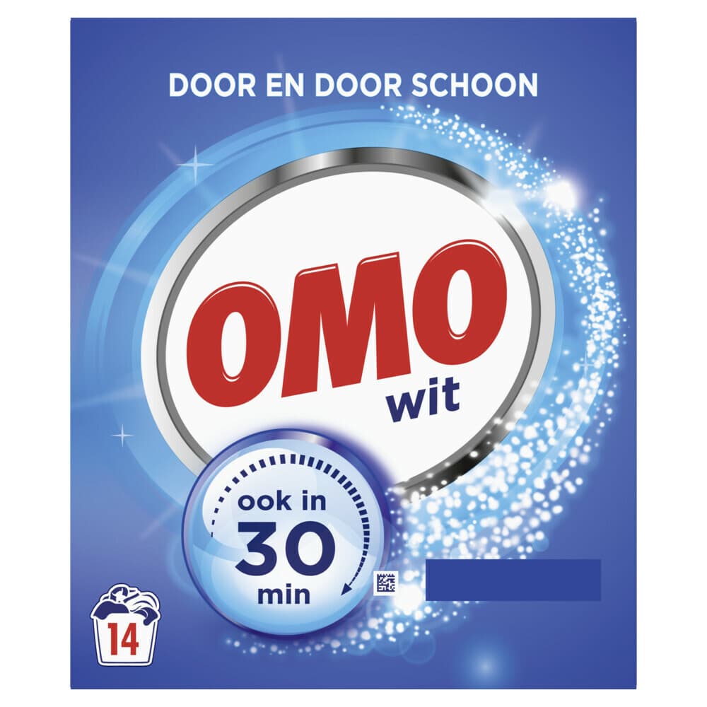2+2 gratis: OMO Waspoeder Wit 14 Wasbeurten 798 gr