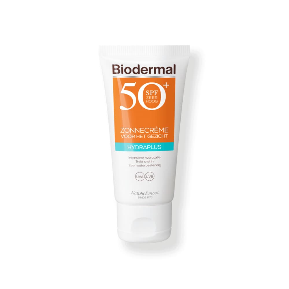 Biodermal Zonnecrème Gezicht Hydraplus SPF 50+ 50 ml