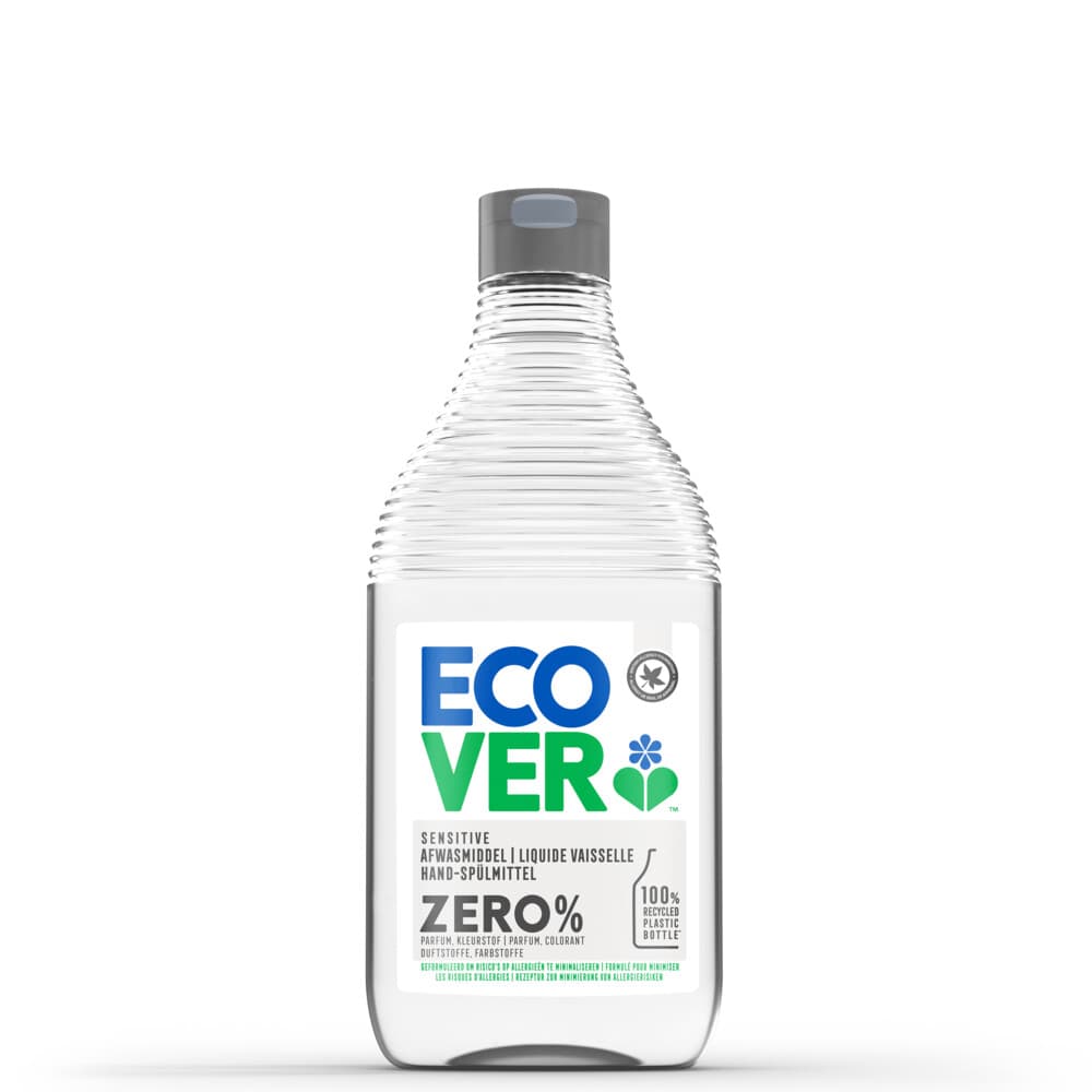 8x Ecover Afwasmiddel Zero 450 ml