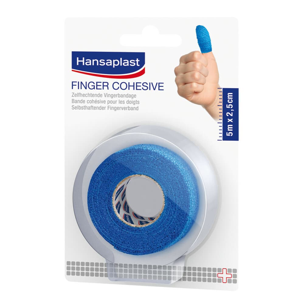 2e halve prijs: Hansaplast Finger Cohesive Zelfhechtende Vingerbandage 5m x 2,5 cm