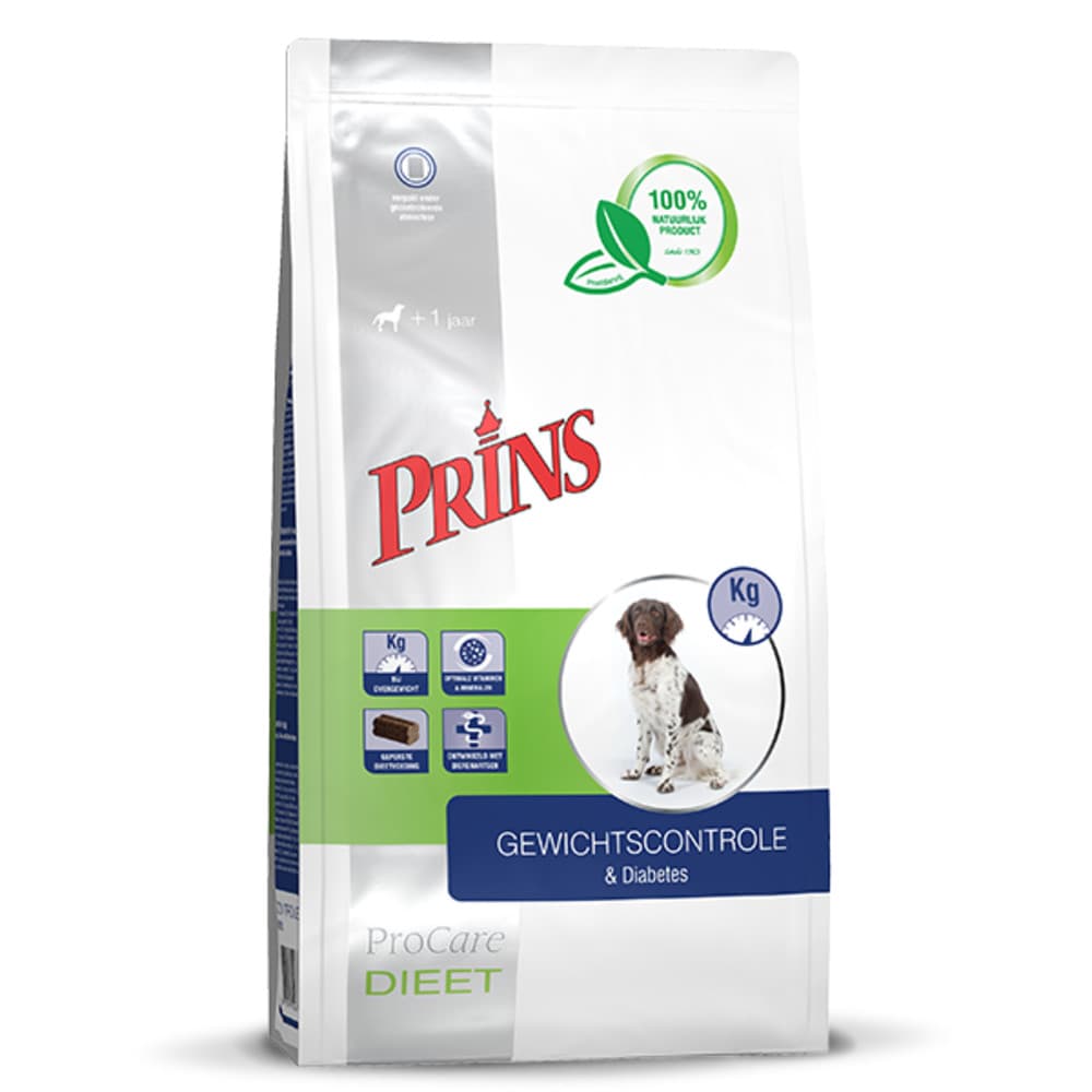 Prins ProCare Pressed Veterinary Diet Weight Reduction&Diabetic Hondenvoer 3 kg