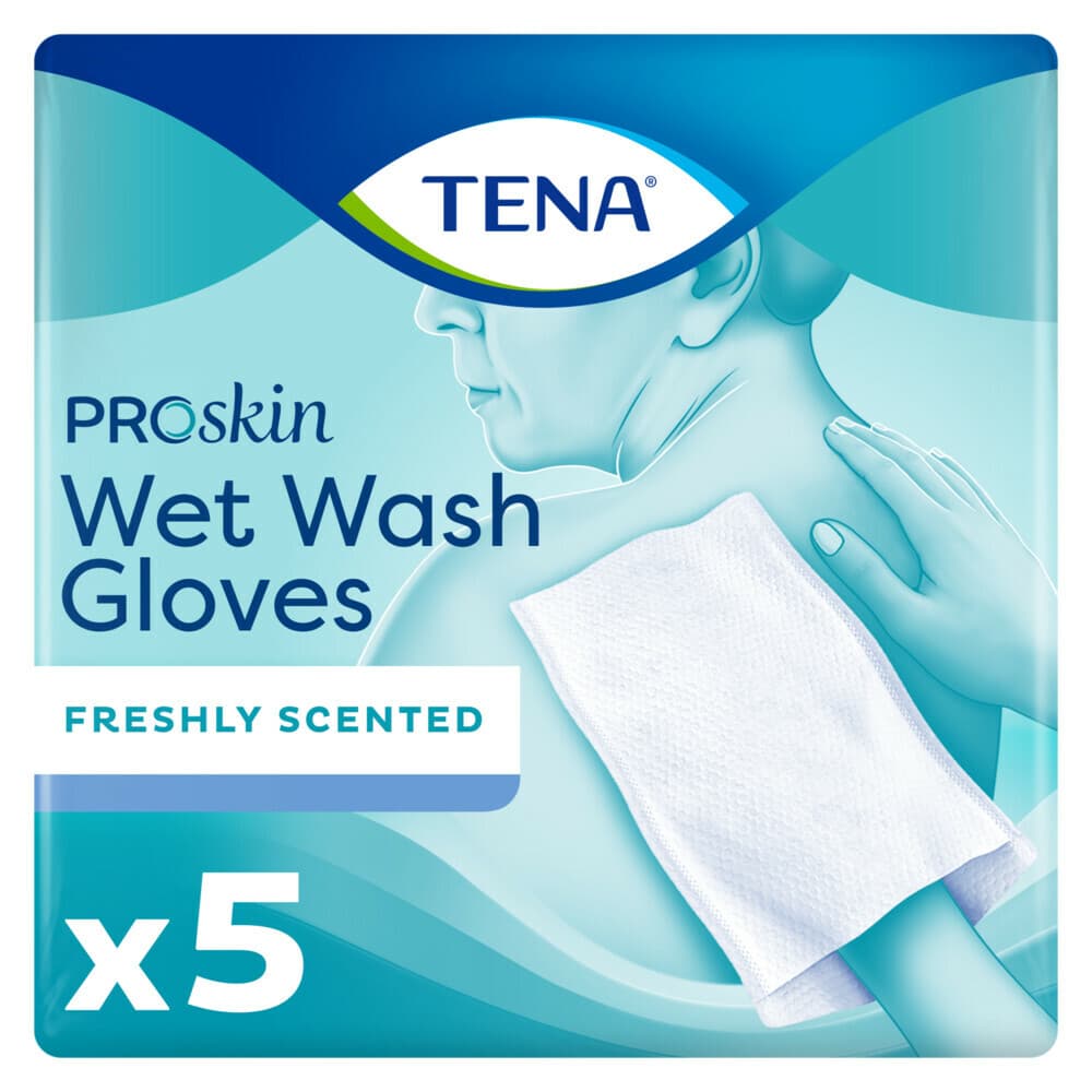 TENA Proskin Wet Wash Gloves Frisse Geur 5 stuks