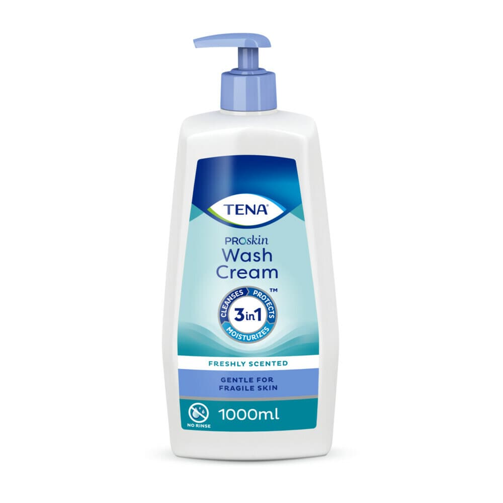 10x TENA Proskin Wash Cream Pompfles 500 ml
