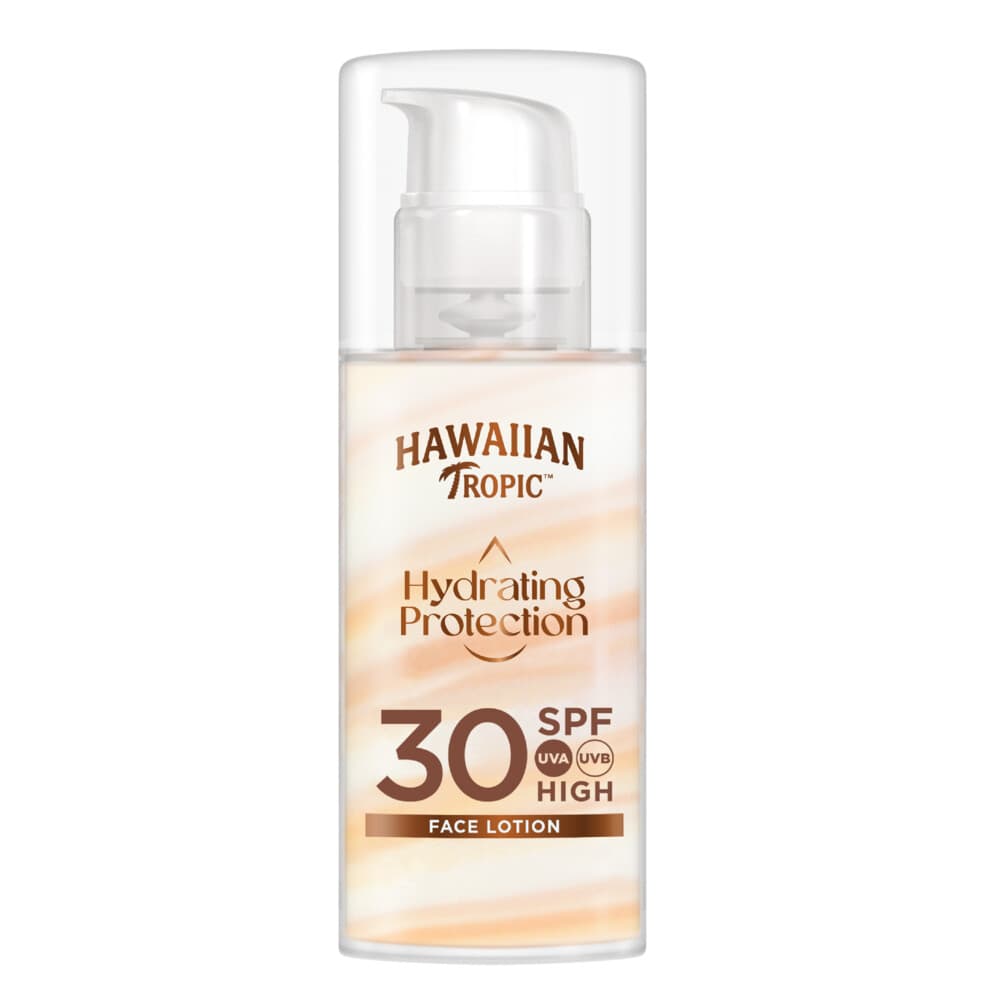 3x Hawaiian Tropic Zonnebrand SPF 30 Gezicht Silk Air Soft 50 ml