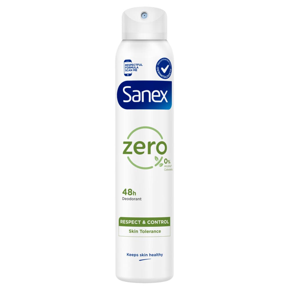 3x Sanex Deodorant Spray Zero% Normal Skin 200 ml