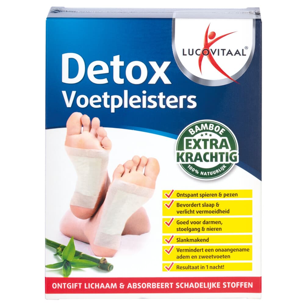 2+2 gratis: Lucovitaal Detox Voetpleisters 10 stuks
