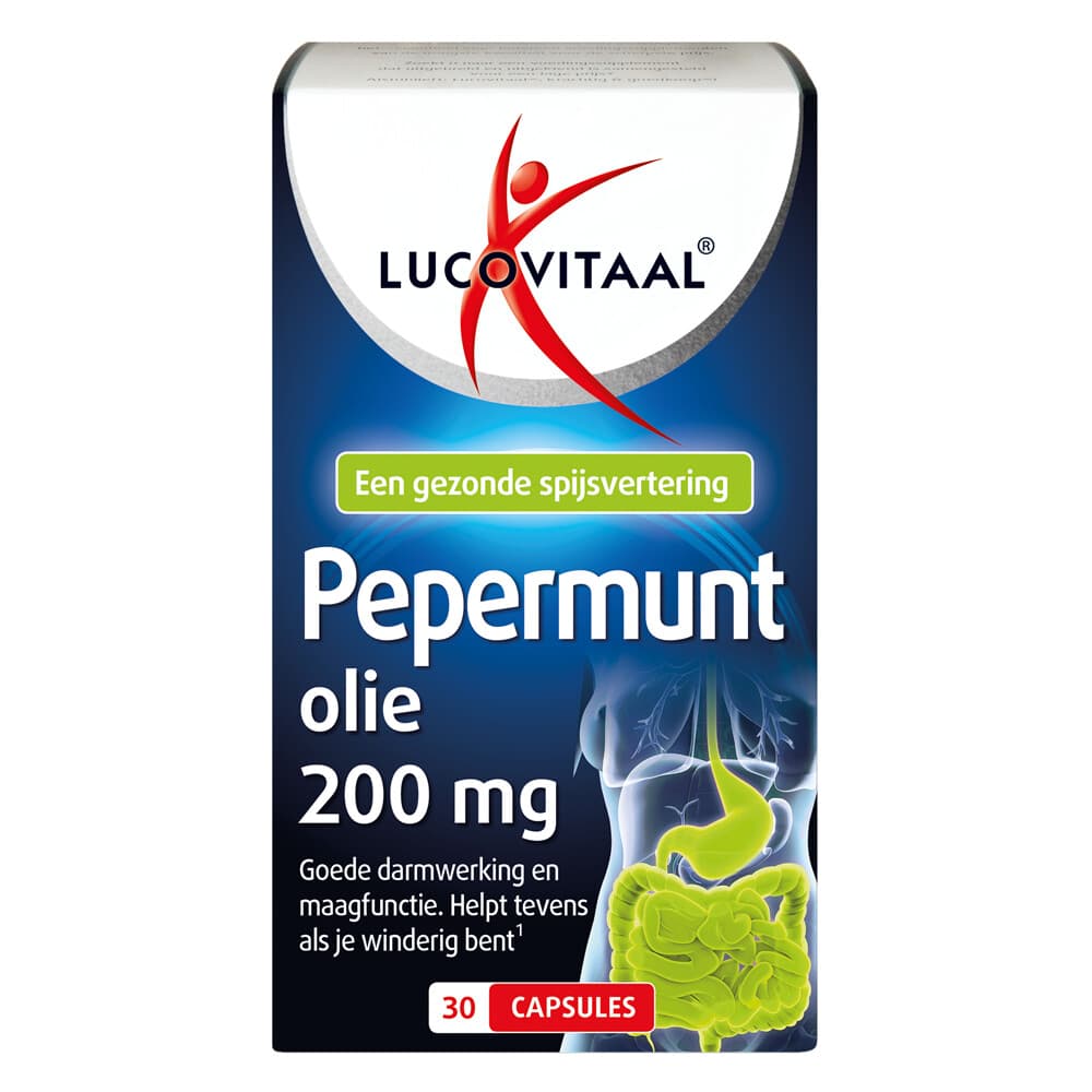 2+2 gratis: Lucovitaal Pepermuntolie 30 capsules