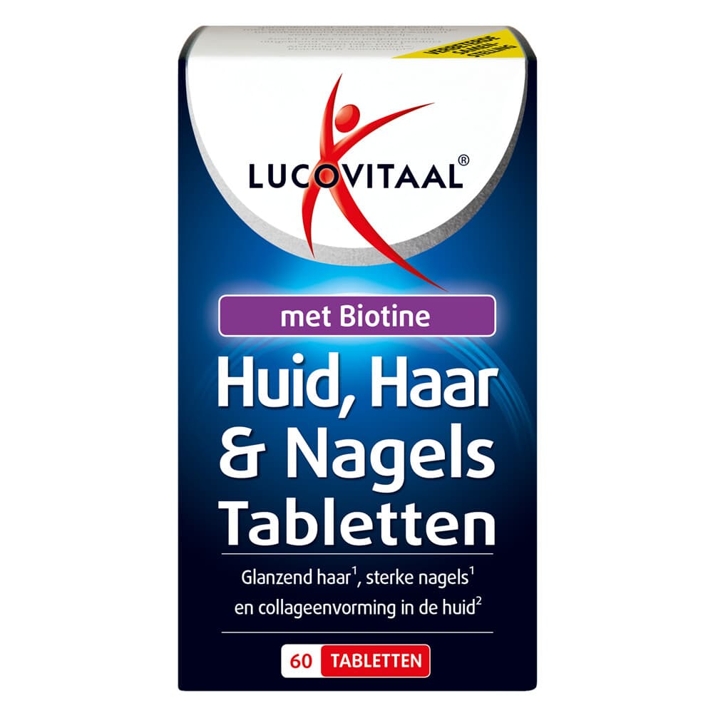 Gratis Verzending: 3x Lucovitaal Huid Haar Nagels met Biotine 60 tabletten