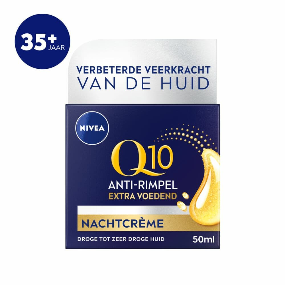 1+1 gratis: NIVEA Q10 Nachtcrème Anti-Rimpel Extra Voedend 50 ml