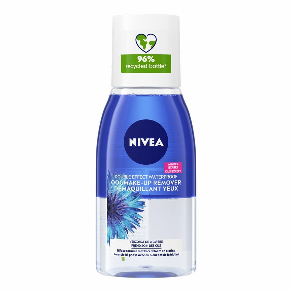 3x NIVEA Oogmake-Up Remover Double Effect Waterproof 125 ml