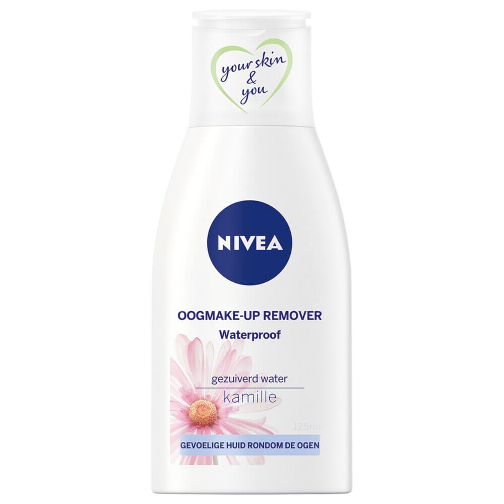 1+1 gratis: NIVEA Oogmake-Up Remover Sensitive Kamille Waterproof 125 ml