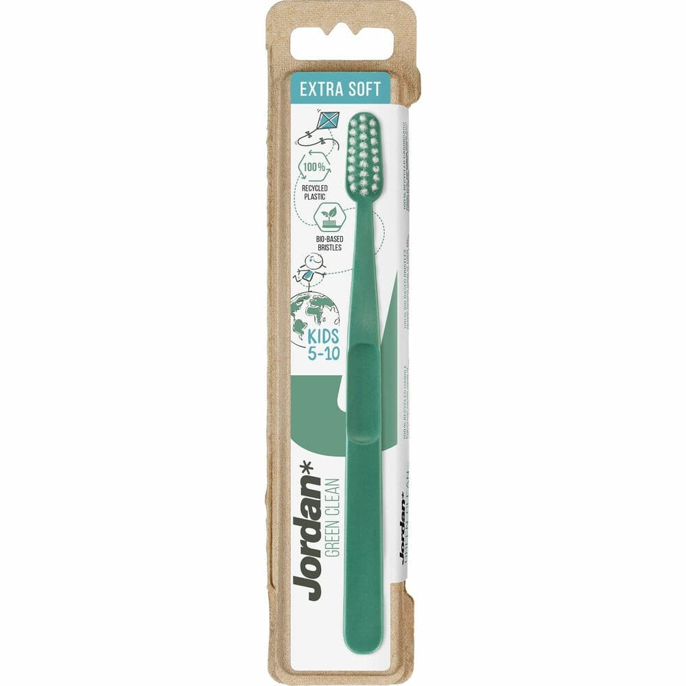 3x Jordan Tandenborstel Green Clean Kids Extra Soft