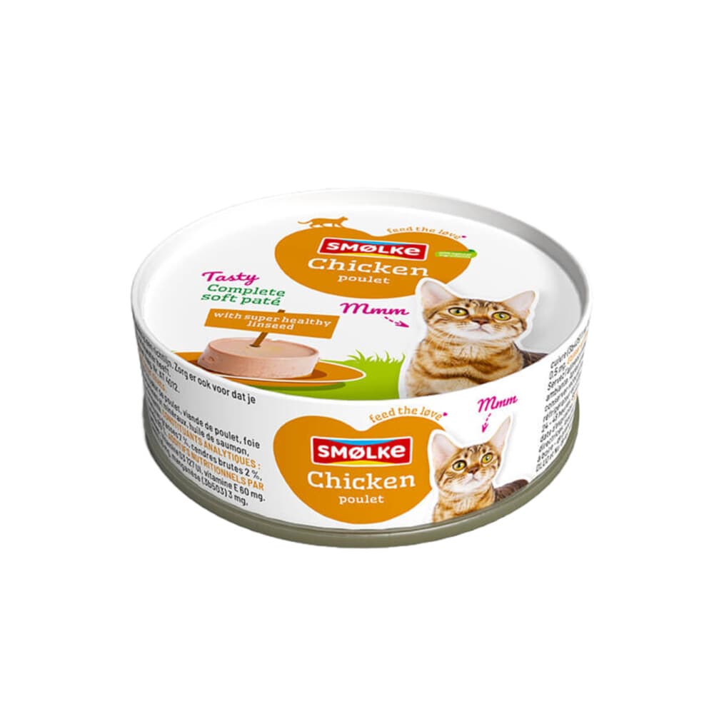 Smolke Kattenvoer Soft Paté Kip 80 gr