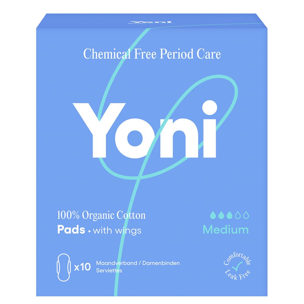 Yoni Biologisch Katoenen Maandverband Medium 10 stuks