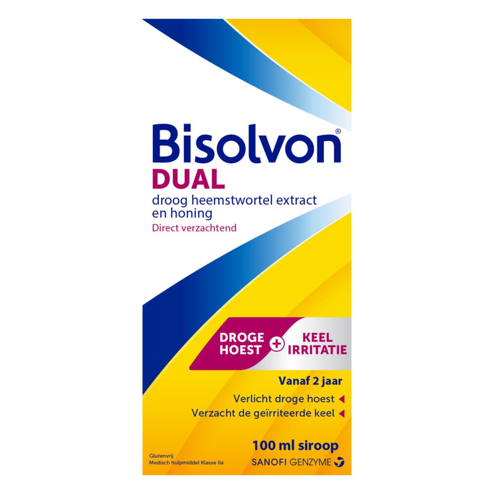 Bisolvon Dual Droogheemswortel Extract En Honing 100 ml