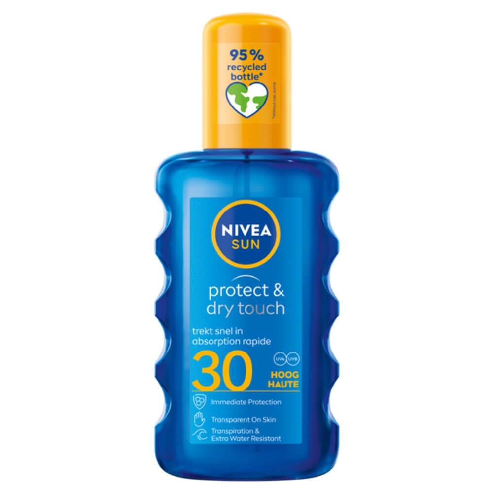 2x NIVEA Sun Protect en Dry Touch Verfrissende Vernevelende Spray SPF 30 200 ml
