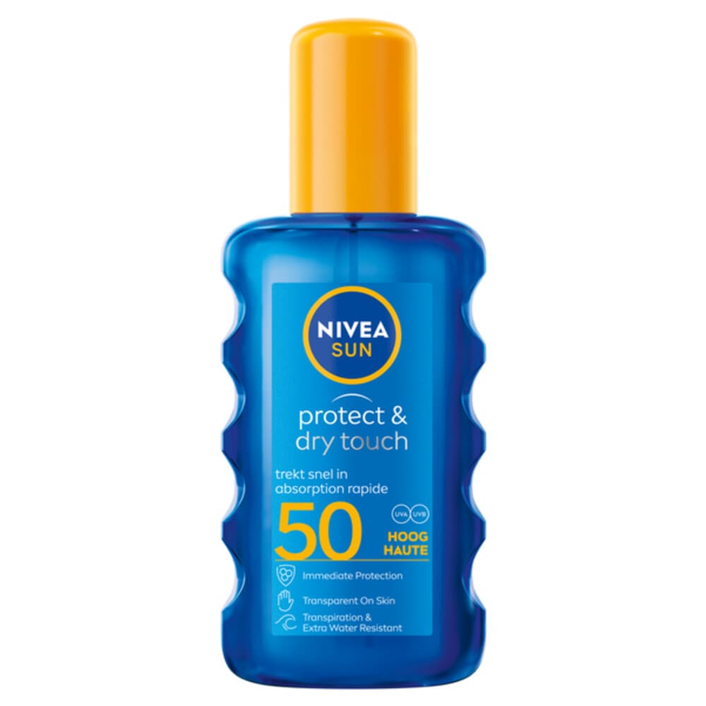 NIVEA Sun Protect en Dry Touch Transparante Zonnespray SPF 50 200 ml