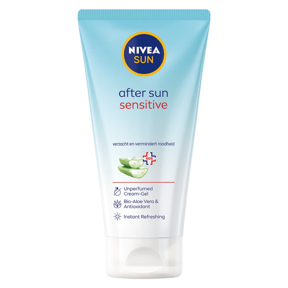 12x NIVEA Sun Sensitive After Sun Cream Gel 200 ml