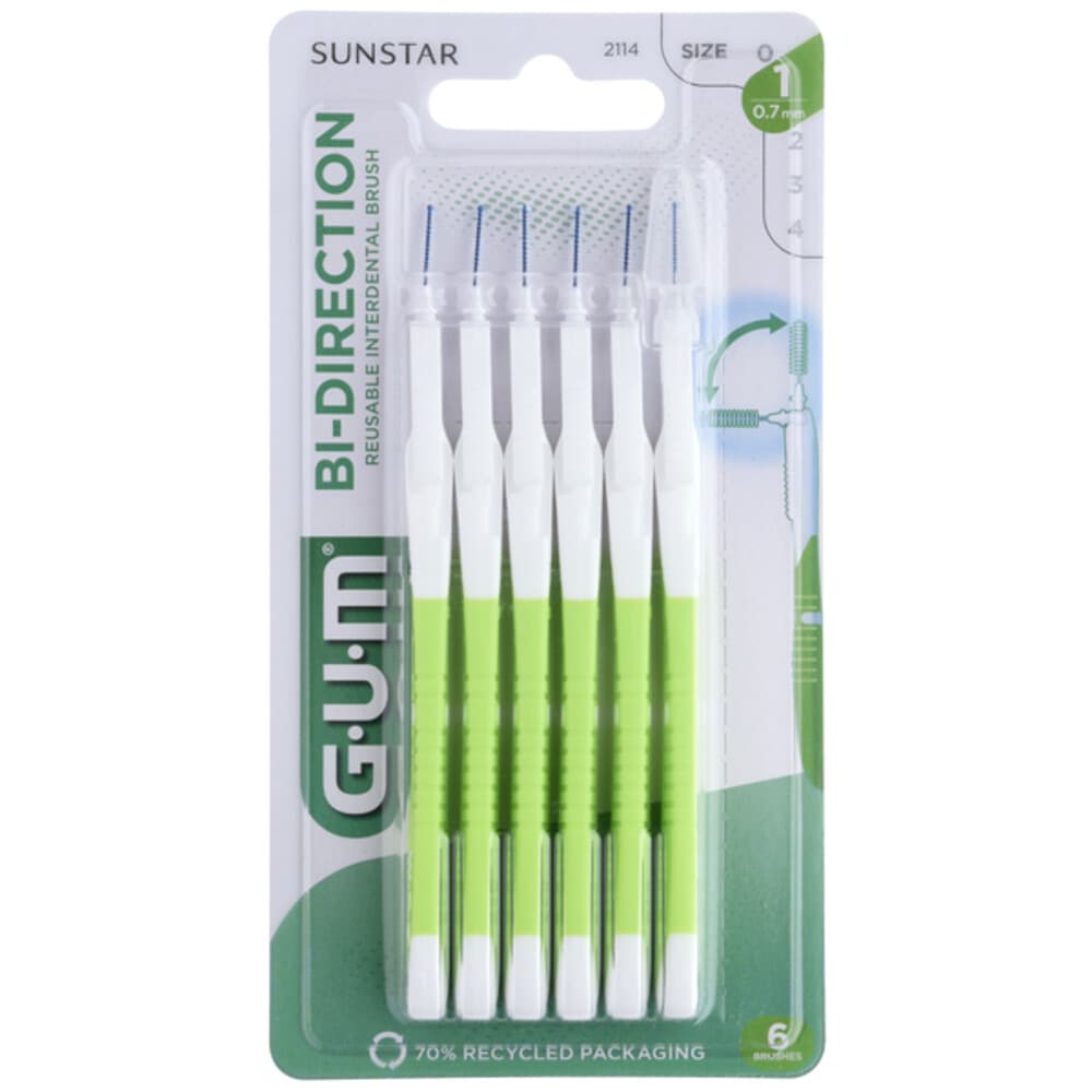 6x GUM Bi-Directions 0.7 mm 6 stuks