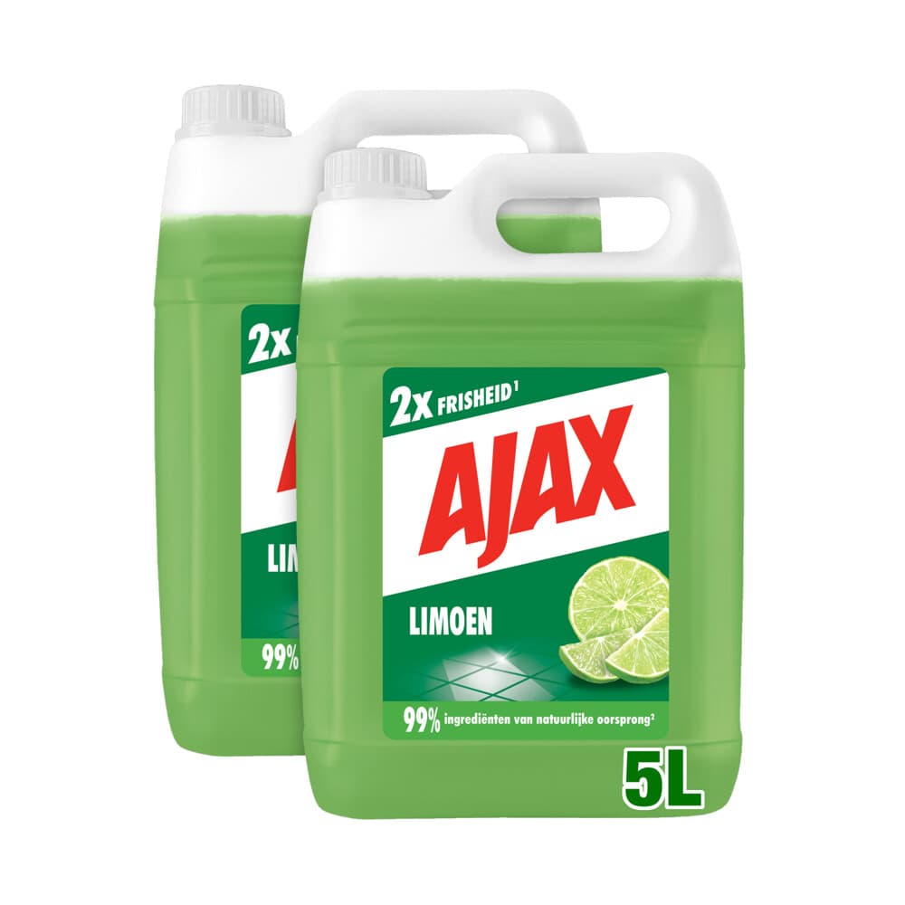 2x Ajax Allesreiniger Limoen 5 liter