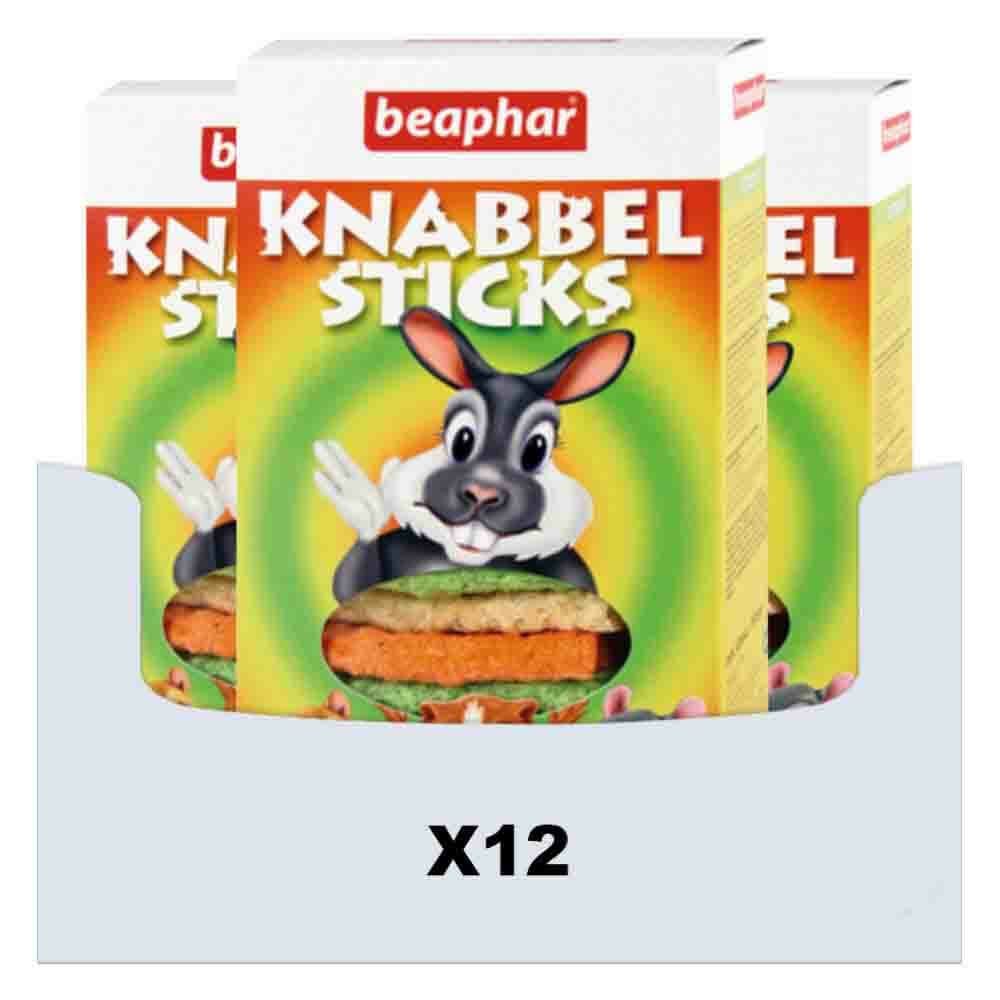 12x Beaphar Knabbelsticks Konijnensnacks (Knaagdier) 150 gr