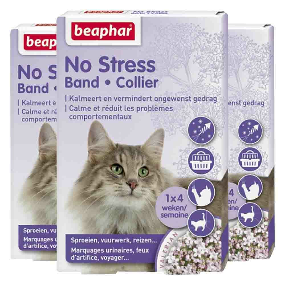 3x Beaphar No Stress Kat Halsband